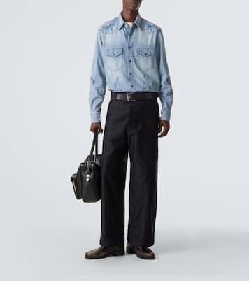 Chemise en denim brodée | Acne Studios