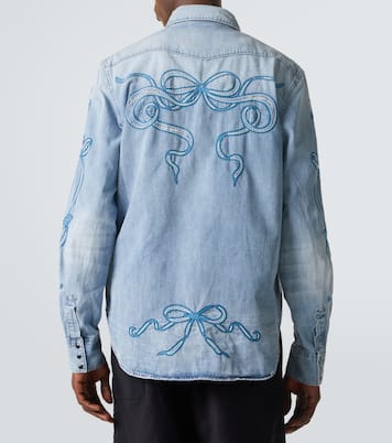 Chemise en denim brodée | Acne Studios