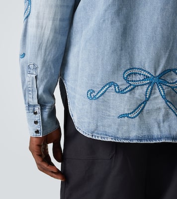 Chemise en denim brodée | Acne Studios