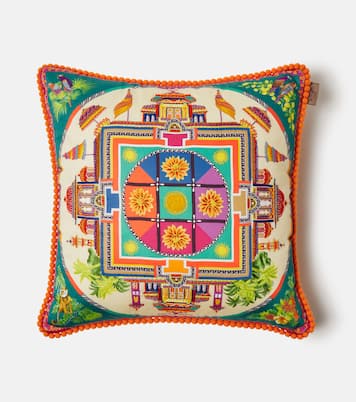 Embroidered cotton cushion | Etro