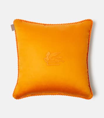 Embroidered cotton cushion | Etro