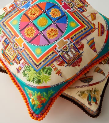 Embroidered cotton cushion | Etro