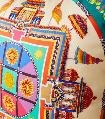 Embroidered cotton cushion | Etro