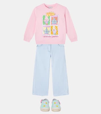 프린트 코튼 저지 스웨트셔츠 | Stella McCartney Kids