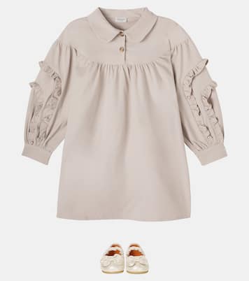 Everoux ruffled cotton-blend dress | Donsje