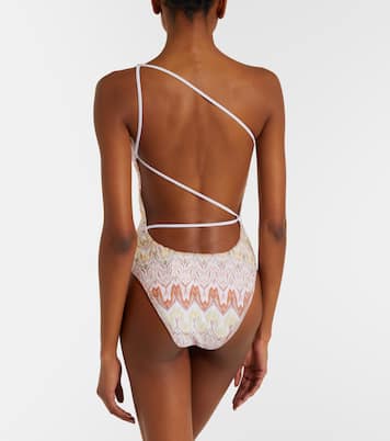 Lamé one-shoulder swimsuit | Missoni