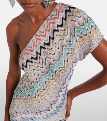 Wave one-shoulder maxi dress | Missoni