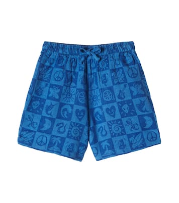 Arto checked cotton shorts  | Molo