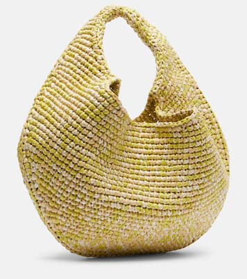 Olivia Medium raffia top-handle bag | Khaite