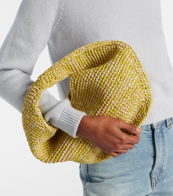 Olivia Medium raffia top-handle bag | Khaite