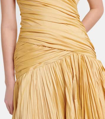 One-Shoulder-Robe aus Taft | Marmar Halim