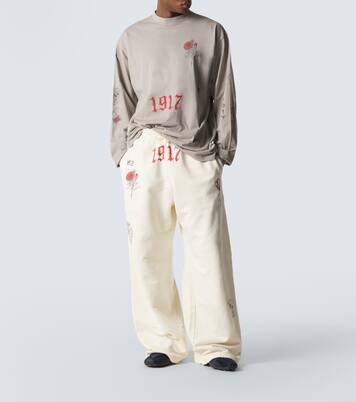 Pantalones deportivos de algodón estampados | Balenciaga