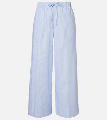 Cotton and linen wide-leg pants | Toteme