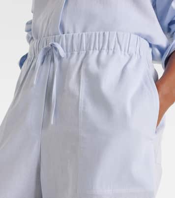 Cotton and linen wide-leg pants | Toteme