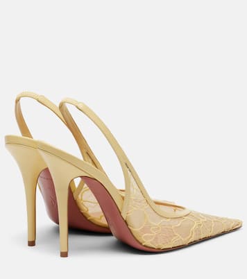 Anok lace slingback pumps | Amina Muaddi