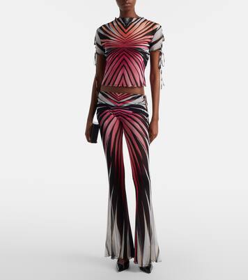 Pantalon évasé à imprimé | Roberto Cavalli