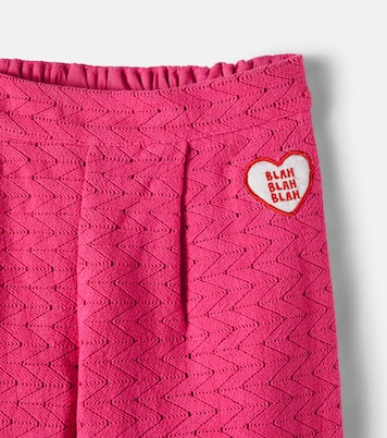Crochet cotton wide-leg pants | Mini Rodini