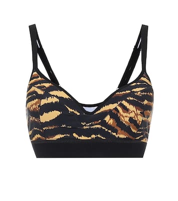 Push-It tiger-print sports bra | Adam Selman Sport