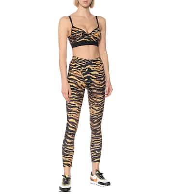 Push-It tiger-print sports bra | Adam Selman Sport