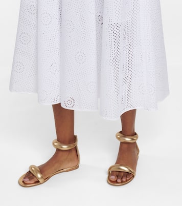 Bijoux metallic leather sandals | Gianvito Rossi