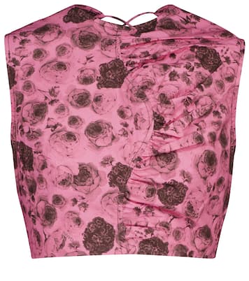 Cropped-Top aus Baumwollpopeline | Ganni