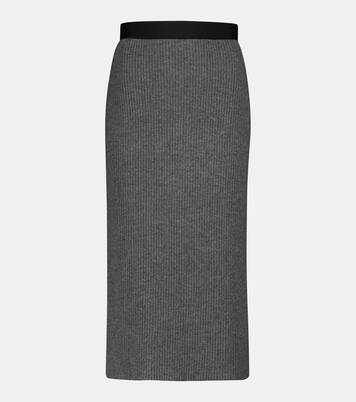Wool and cashmere midi skirt | Moncler