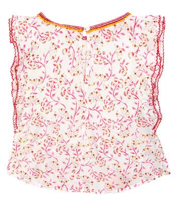 Blouse Amber à fleurs | Poupette St Barth Kids