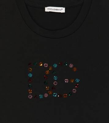 Embellished cotton T-shirt | Dolce&Gabbana Kids