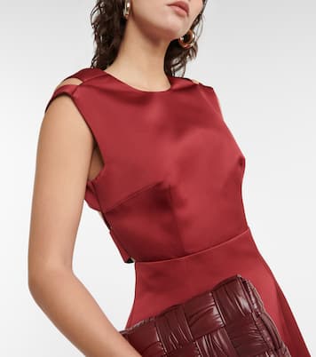 Midikleid Luz aus Satin | Emilia Wickstead