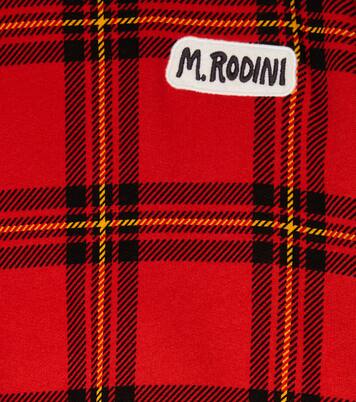 Checked cotton sweatshirt | Mini Rodini