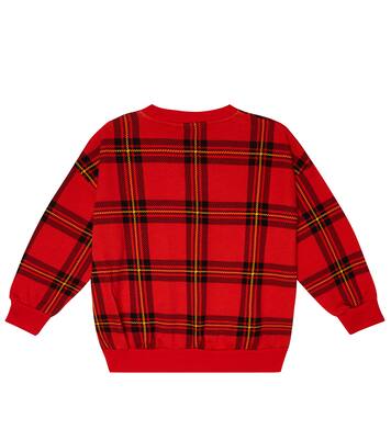 Checked cotton sweatshirt | Mini Rodini