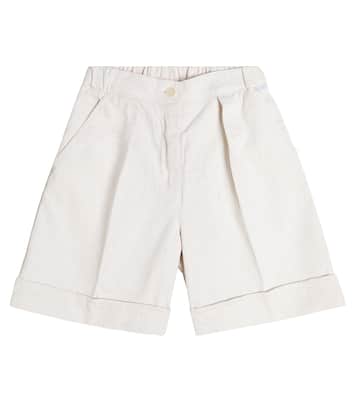 Cotton and linen shorts | Il Gufo