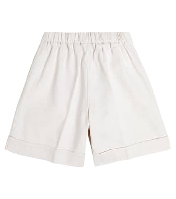 Cotton and linen shorts | Il Gufo