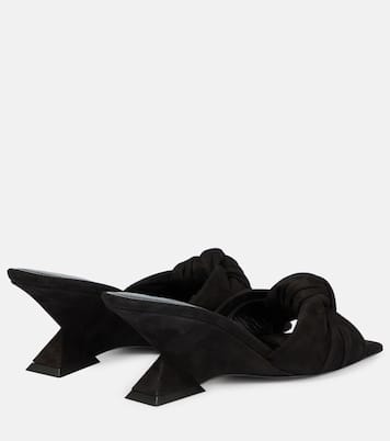 Pantoletten Duse aus Veloursleder | The Attico