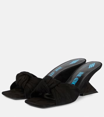 Pantoletten Duse aus Veloursleder | The Attico