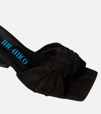 Pantoletten Duse aus Veloursleder | The Attico