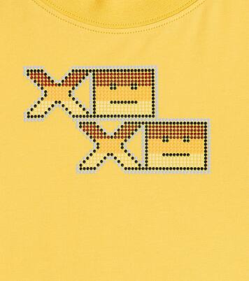 Face cotton jersey T-shirt | Acne Studios Kids