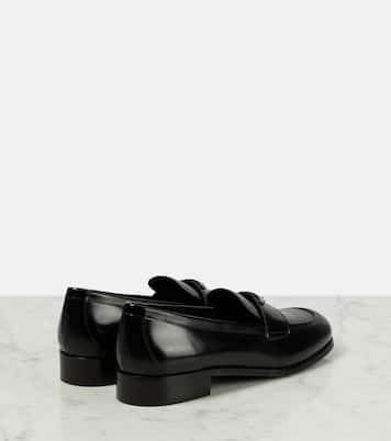 Penny leather loafers | Prada