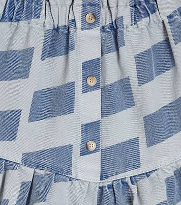 Checked denim skirt | Bobo Choses