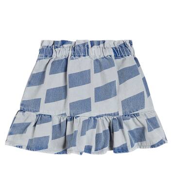 Checked denim skirt | Bobo Choses