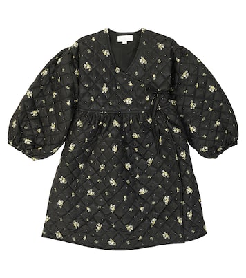 Yoko floral padded wrap dress | C'era Una Volta