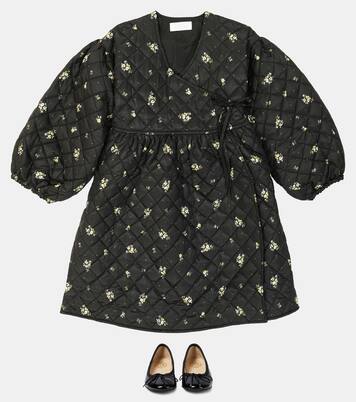 Yoko floral padded wrap dress | C'era Una Volta