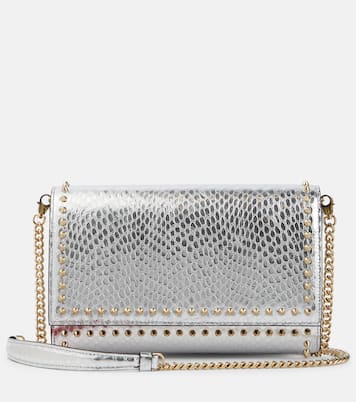 Paloma snake-effect leather clutch | Christian Louboutin