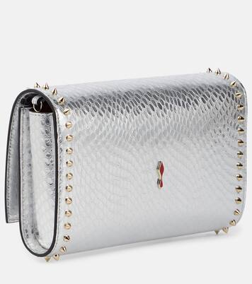 Paloma snake-effect leather clutch | Christian Louboutin