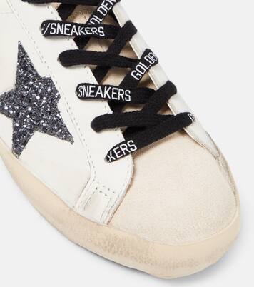 Sneakers Super-Star aus Leder mit Glitter | Golden Goose