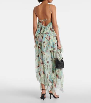 Bedrucktes Maxikleid aus Seide | Stella McCartney