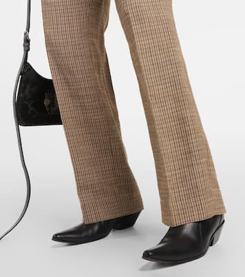 Weite High-Rise-Hose aus einem Leinengemisch | Acne Studios
