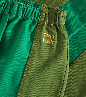 Colorblocked cotton wide-leg pants | Tinycottons