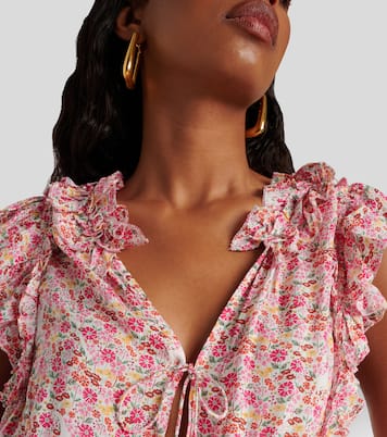 Belene floral ruffled jumpsuit | Poupette St Barth