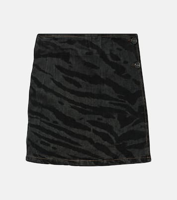 High-Rise-Jeansrock | Ganni